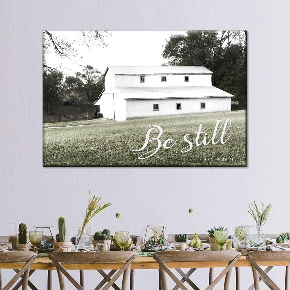 Christian Canvas Wall Art Be Still Barn Christian Canvas Wall Art Be Still Barn