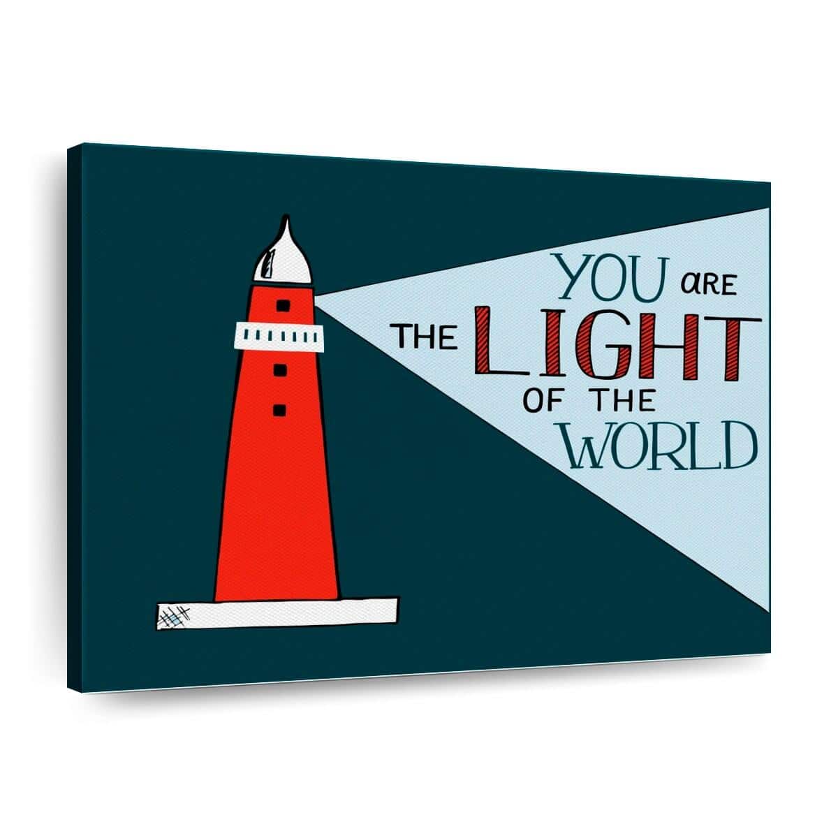 Christian Canvas Wall Art You Are The Light Of The World Lighthouse Christian Canvas Wall Art You Are The Light Of The World Lighthouse