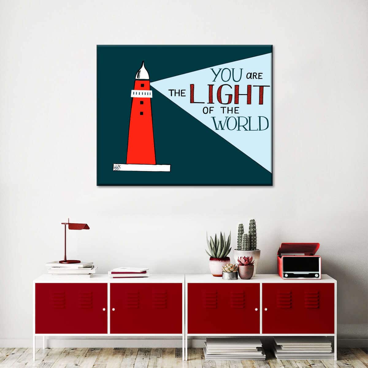 Christian Canvas Wall Art You Are The Light Of The World Lighthouse Christian Canvas Wall Art You Are The Light Of The World Lighthouse