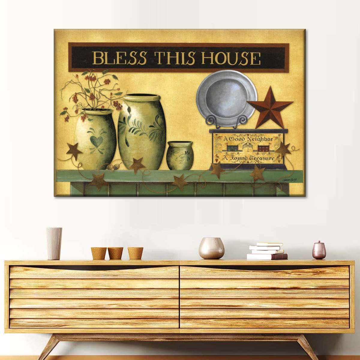 Christian Canvas Wall Art Bless This House Christian Canvas Wall Art Bless This House