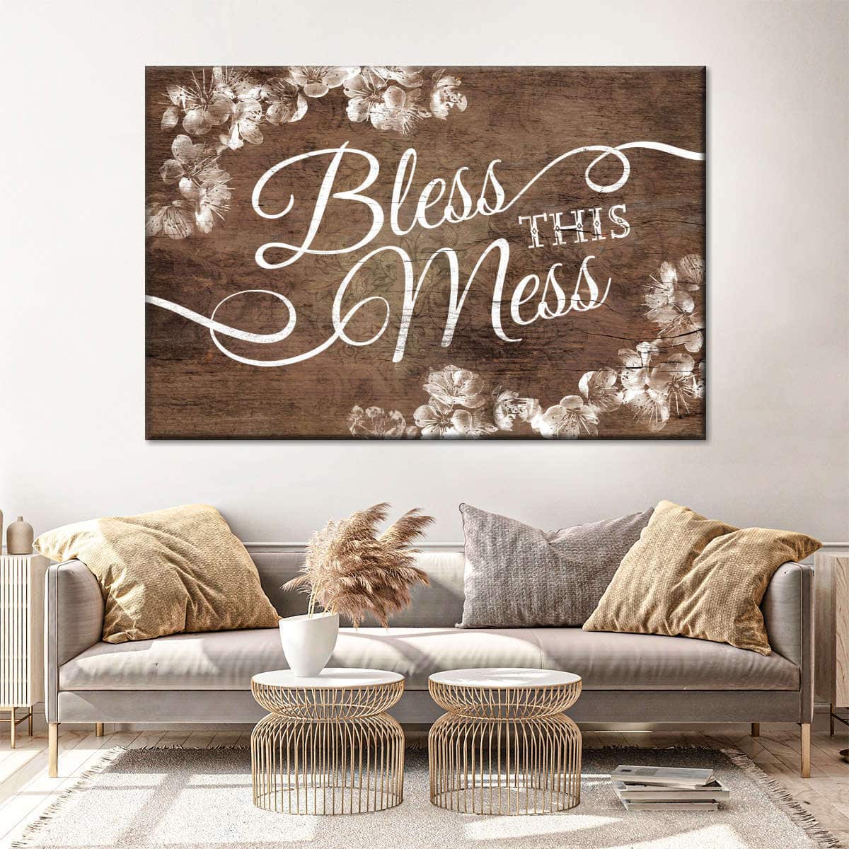 Christian Canvas Wall Art Bless This Mess Christian Canvas Wall Art Bless This Mess