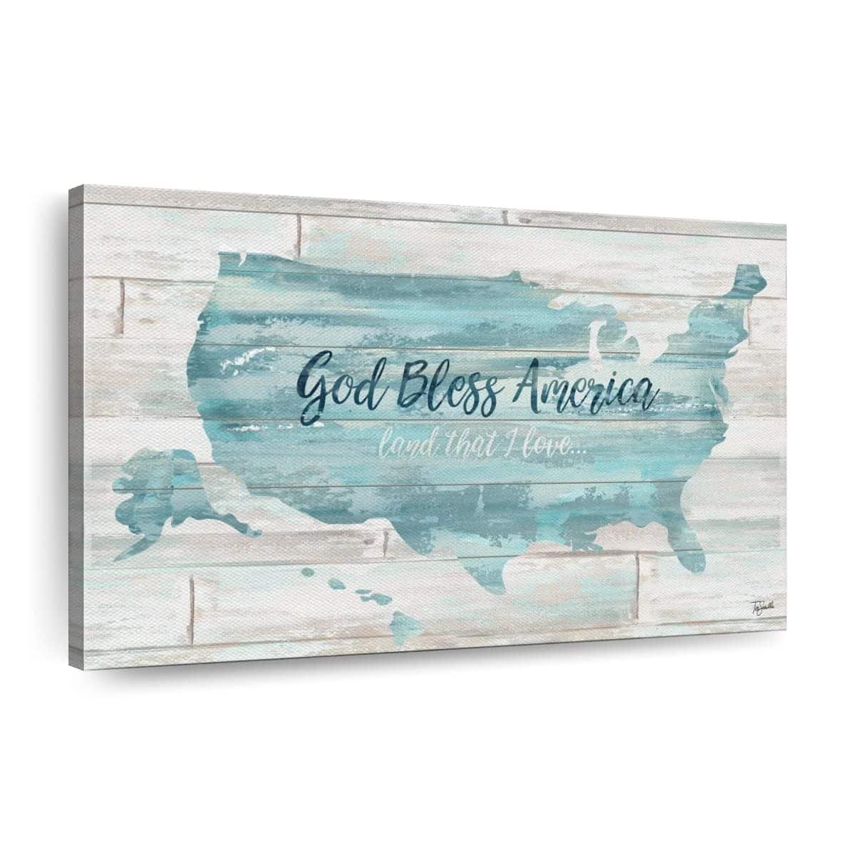 Christian Canvas Wall Art God Bless America Land That I Love Christian Canvas Wall Art God Bless America Land That I Love