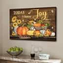 Christian James 1:2 Today I Choose Joy Canvas Wall Art Pumpkin Autumn Christian James 1:2 Today I Choose Joy Canvas Wall Art Pumpkin Autumn