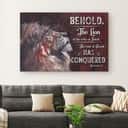 Christian Canvas Wall Art Revelation 55 Behold The Lion Of The Tribe Of Judah