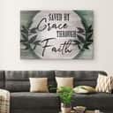 Christian Canvas Wall Art Saved By Grace Through Faith Christian Canvas Wall Art Saved By Grace Through Faith