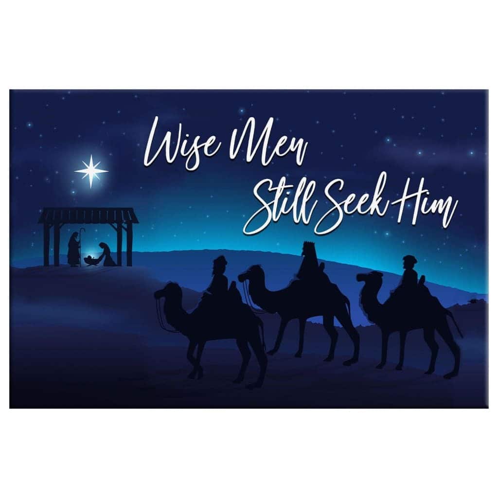 Christian Christmas Canvas Wall Art Wise Men Still Seek Him Christian Christmas Canvas Wall Art Wise Men Still Seek Him