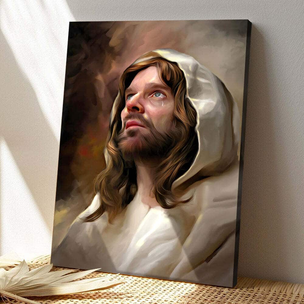 Christian Jesus Cried Canvas Print Christian Jesus Cried Canvas Print