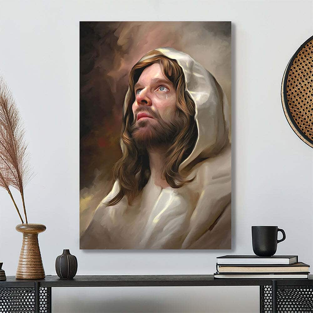 Christian Jesus Cried Canvas Print Christian Jesus Cried Canvas Print