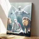 Christian Lion Jesus Canvas Print Christian Lion Jesus Canvas Print