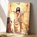Christian Jesus With Dove Canvas Print