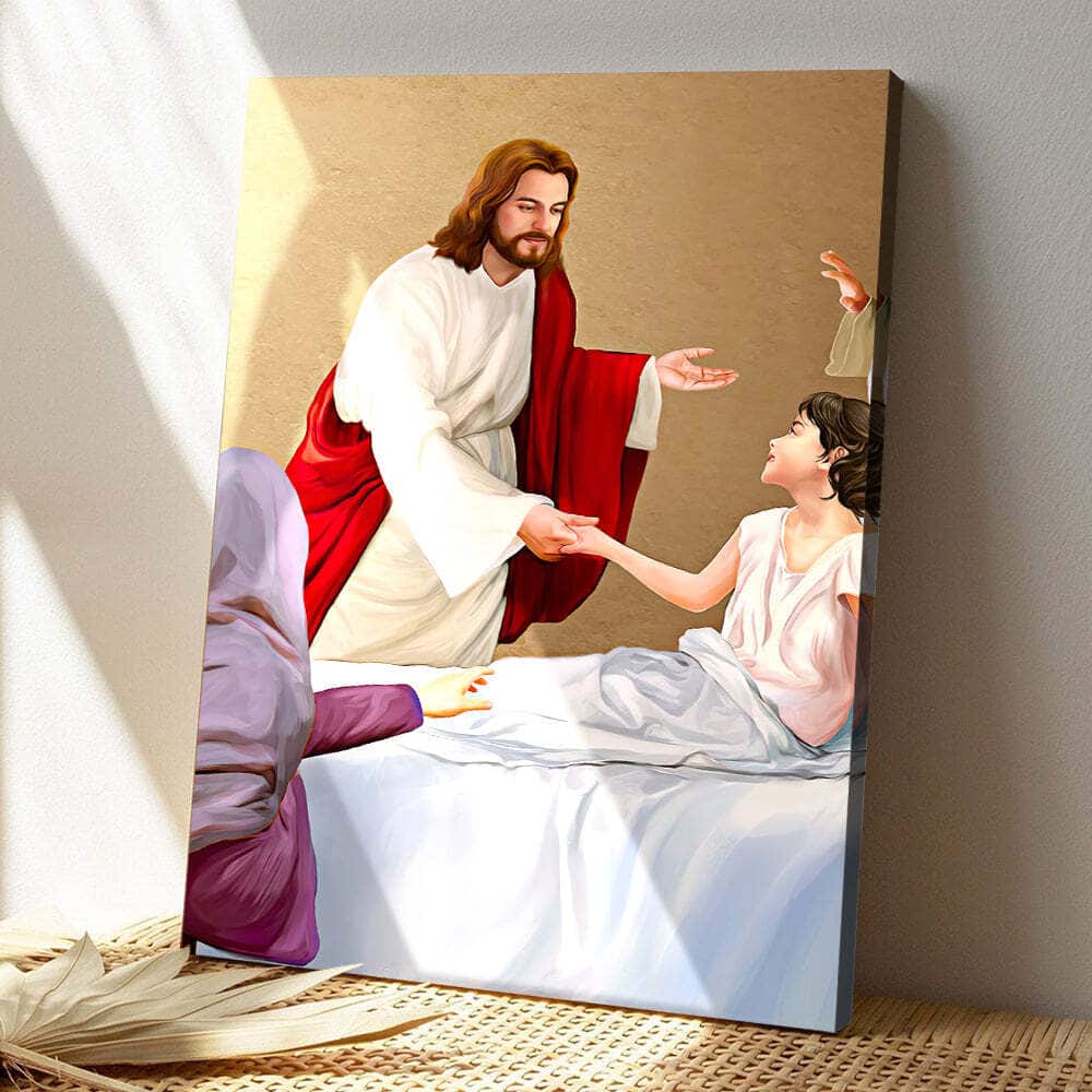 Christian Jesus Holding Child Canvas Print Christian Jesus Holding Child Canvas Print