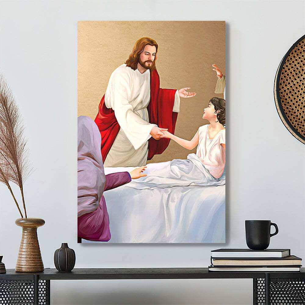 Christian Jesus Holding Child Canvas Print Christian Jesus Holding Child Canvas Print