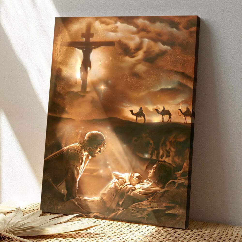 Christian Jesus The Birth And Death Of Christ Canvas Print Christian Jesus The Birth And Death Of Christ Canvas Print
