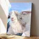 Christian Canvas Print Two Baby Lambs
