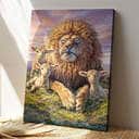 Christian Lion Jesus Christ Canvas Print Christian Lion Jesus Christ Canvas Print