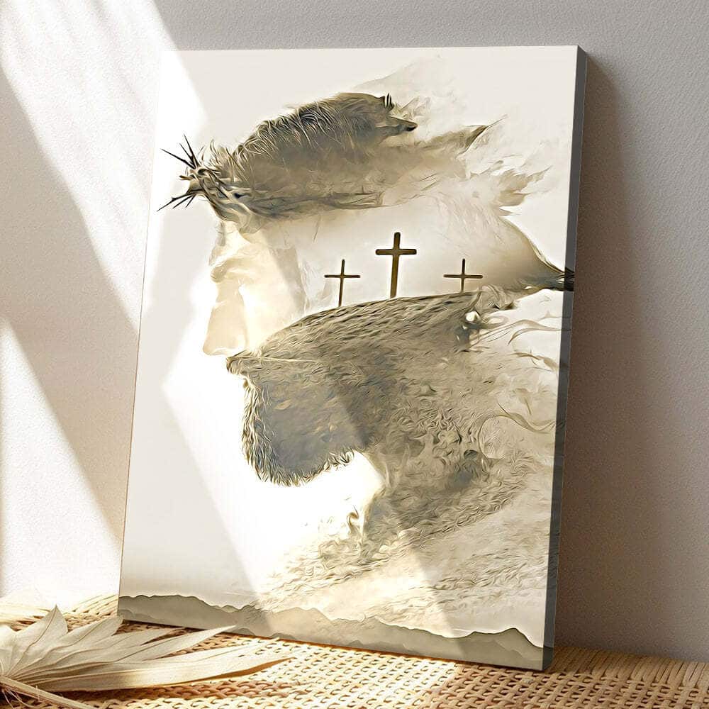 Cross Jesus Canvas Print Gift For Christian Cross Jesus Canvas Print Gift For Christian