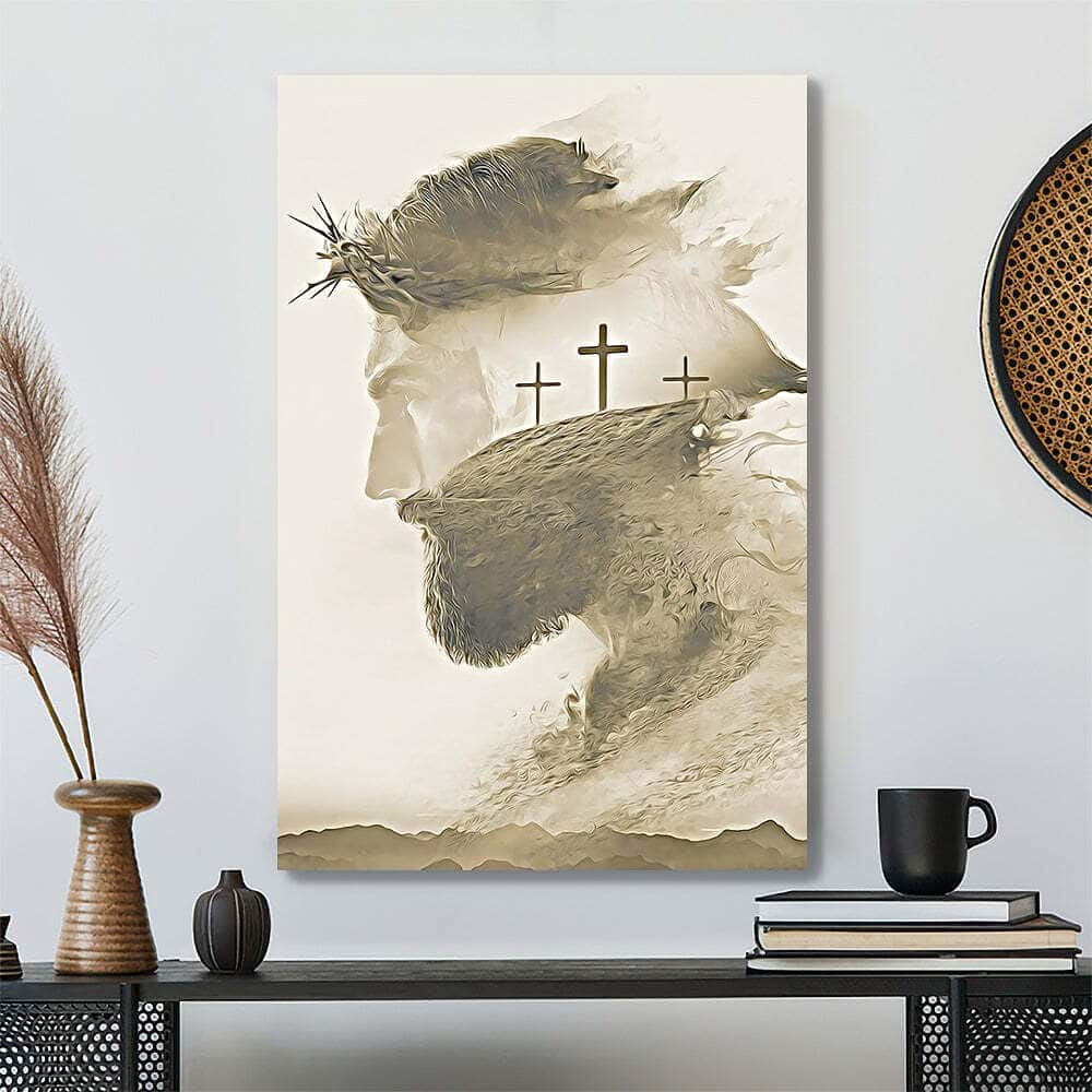 Cross Jesus Canvas Print Gift For Christian Cross Jesus Canvas Print Gift For Christian