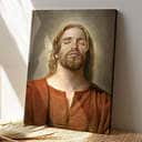 Christian Jesus Closed Eyes Canvas Print Christian Jesus Closed Eyes Canvas Print