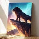 Jesus Lion Christian Canvas Print Jesus Lion Christian Canvas Print