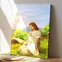 Jesus Praying On The Mountain Canvas Print Jesus Praying On The Mountain Canvas Print