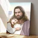 Jesus Hugging A Child Canvas Print Jesus Hugging A Child Canvas Print