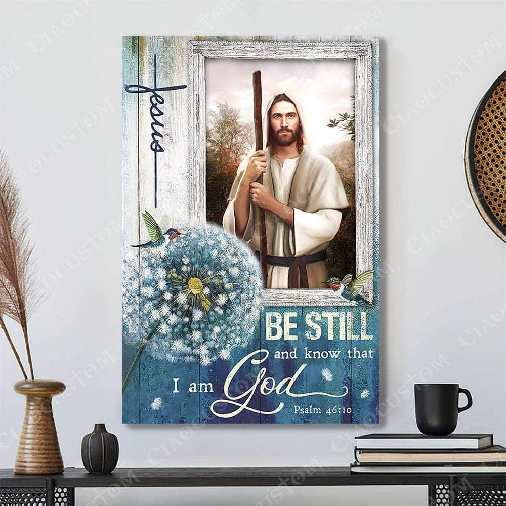 Christian Psalm 46:10 Be Still And Know That I Am God Robe White Sash Canvas Print Christian Psalm 46:10 Be Still And Know That I Am God Robe White Sash Canvas Print