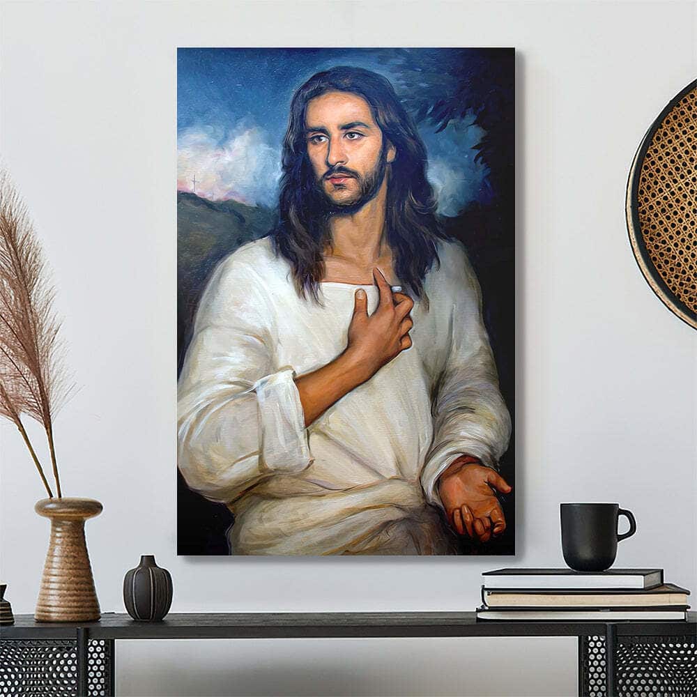 Jesus Canvas Print Unique Gift For Christian Jesus Canvas Print Unique Gift For Christian
