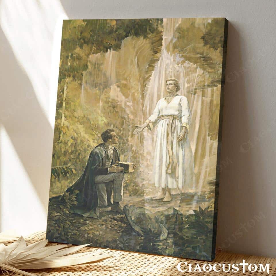 Smith And The Angel Moroni Jesu Canvas Print Smith And The Angel Moroni Jesu Canvas Print