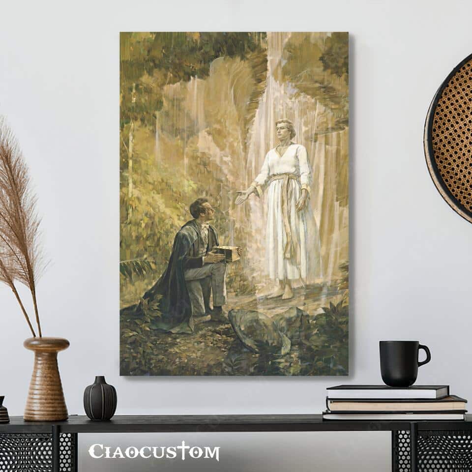 Smith And The Angel Moroni Jesu Canvas Print Smith And The Angel Moroni Jesu Canvas Print