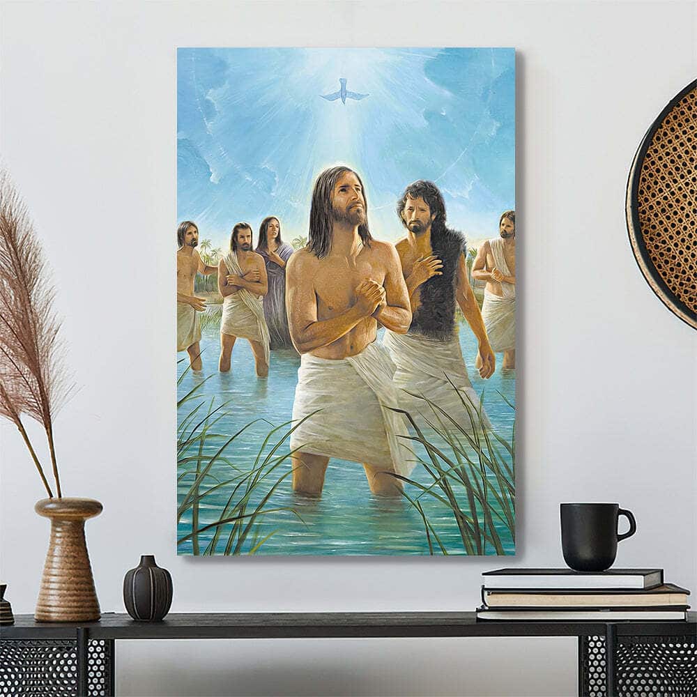 Christian Jesus And The People Praying Canvas Print Christian Jesus And The People Praying Canvas Print