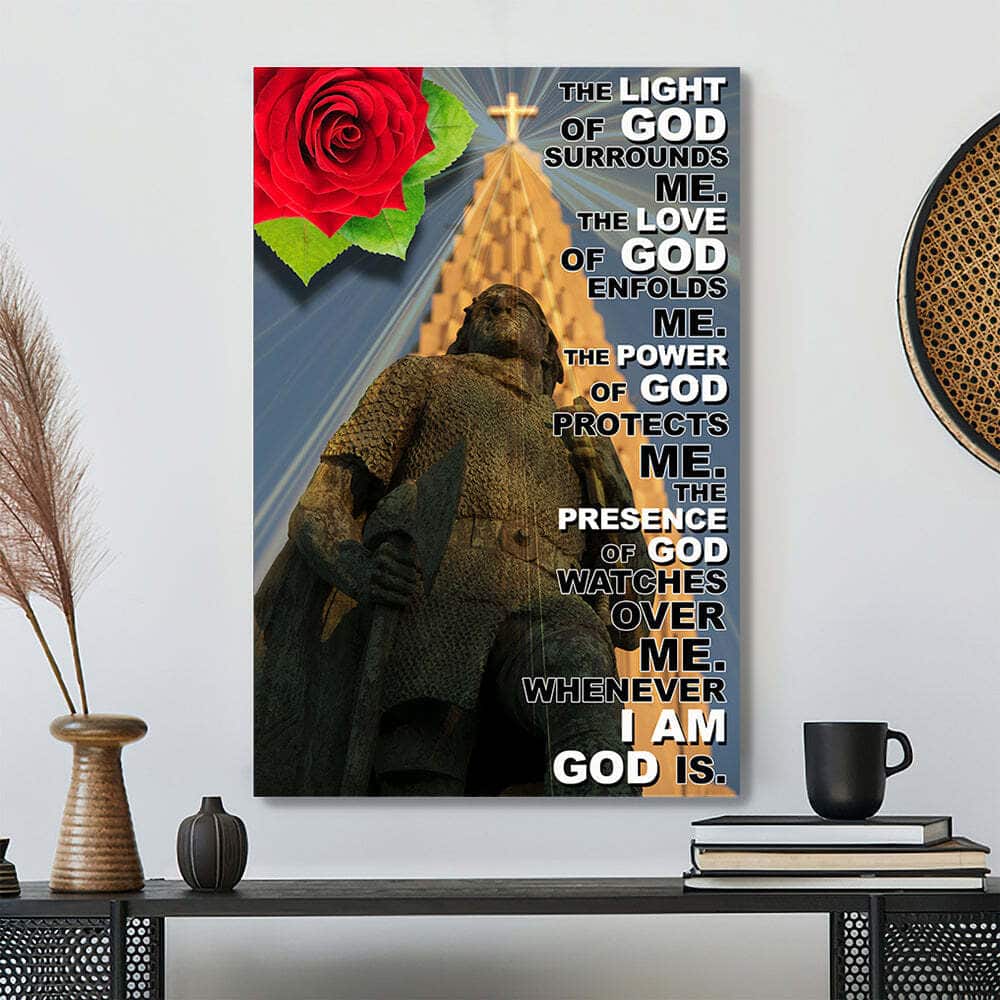 Christian The Light Of God Surrounds Me Canvas Print Christian The Light Of God Surrounds Me Canvas Print