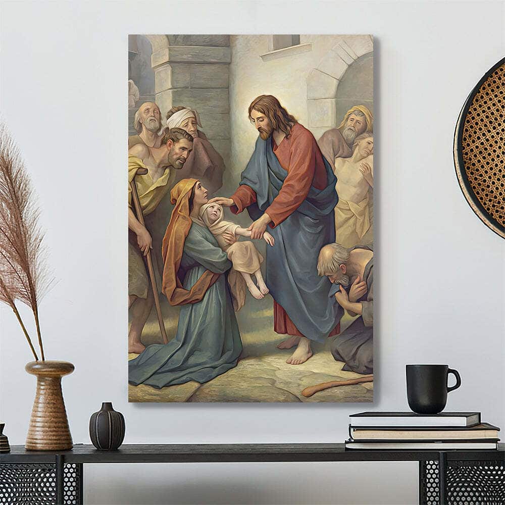 Christian Jesus And Citizen Canvas Print Christian Jesus And Citizen Canvas Print