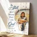 Christian Psalm 46:10 Be Still and Know That I Am God Jesus Hugs Lamb Canvas Print Christian Psalm 46:10 Be Still and Know That I Am God Jesus Hugs Lamb Canvas Print