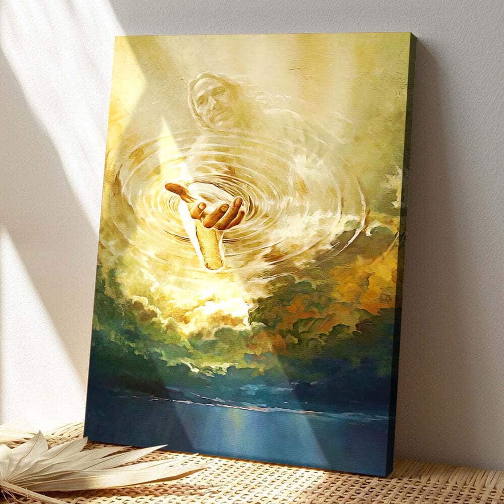 Christian Jesus Helping Hand Canvas Print Christian Jesus Helping Hand Canvas Print