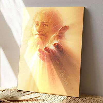 Christian Bright Light Of Jesus Canvas Print