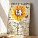 Christian Will I Dance For You Jesus I Can Only Imagine Sunflower Canvas Print