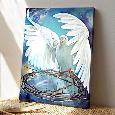 Christian Jesus The Dove Canvas Print