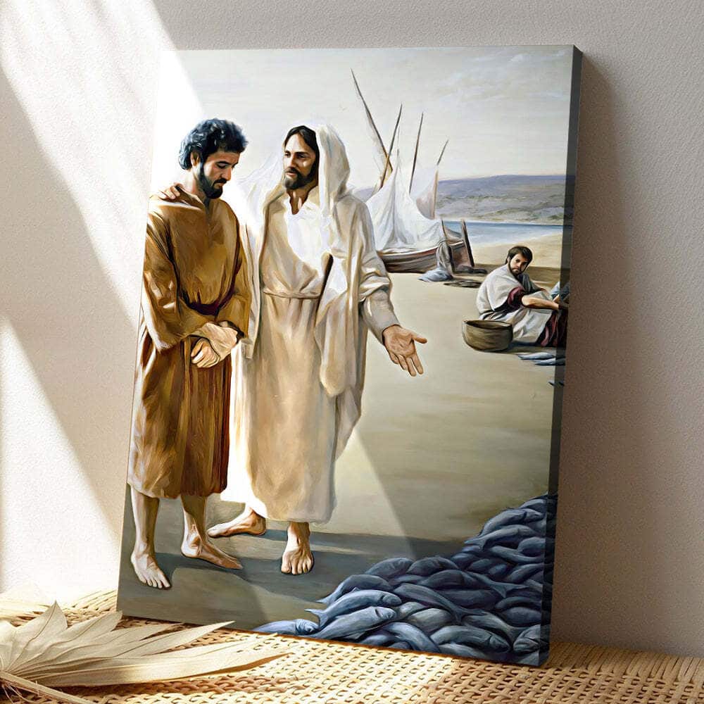 Christian Lovest Thou Me More Than These Canvas Print Christian Lovest Thou Me More Than These Canvas Print