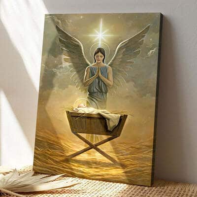 Christian Jesus God's Angels Canvas Print