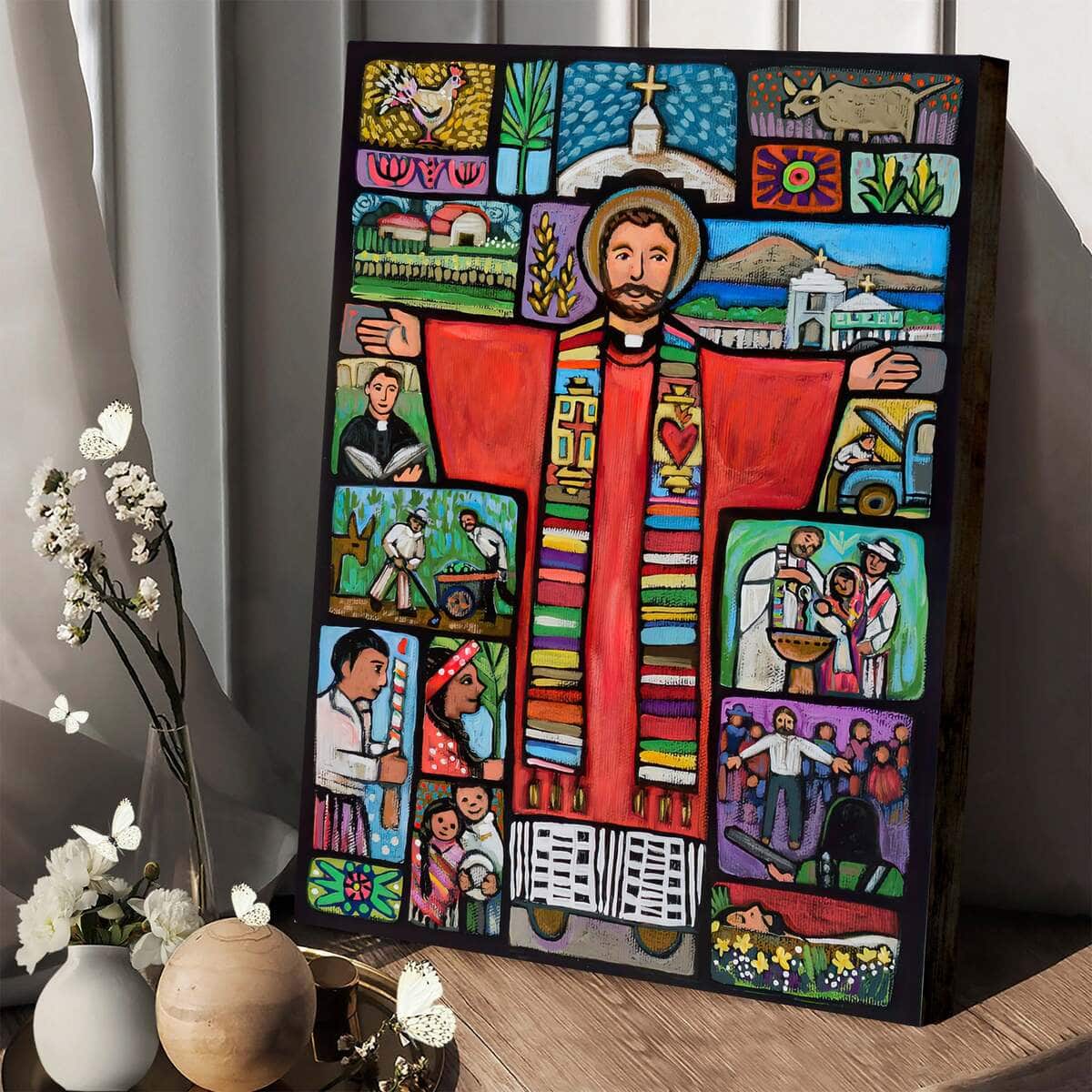 Christian Canvas Print Father Stanely Rother Christian Canvas Print Father Stanely Rother