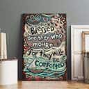 Christian Canvas Print Blessed Are They Who Mourn