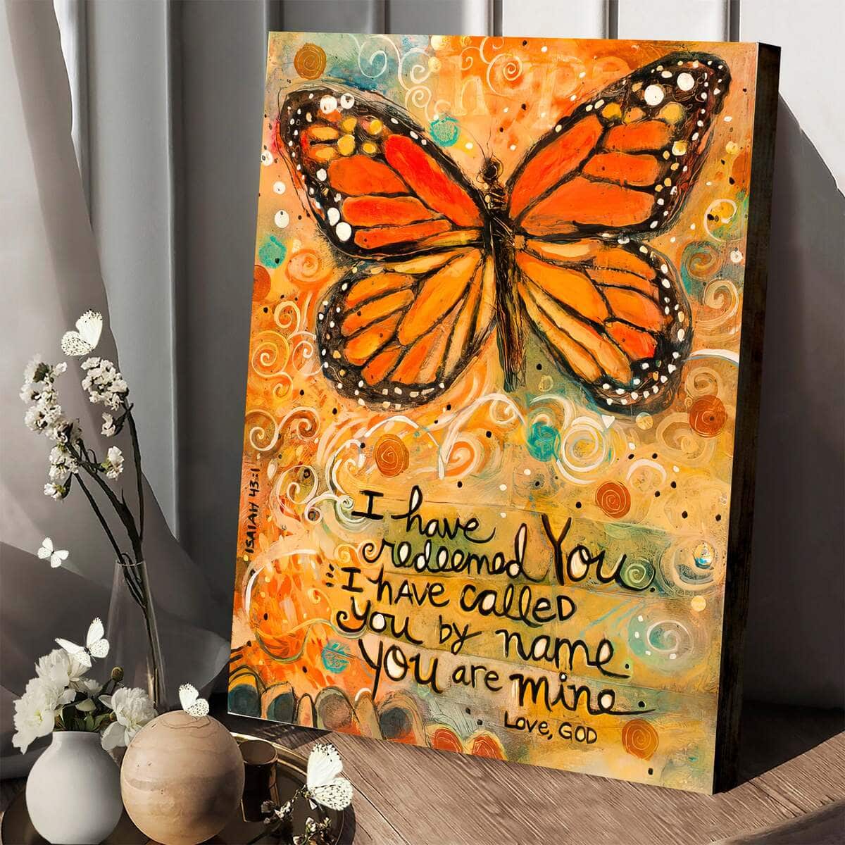 Christian Canvas Print I Have Redeemed You Christian Canvas Print I Have Redeemed You