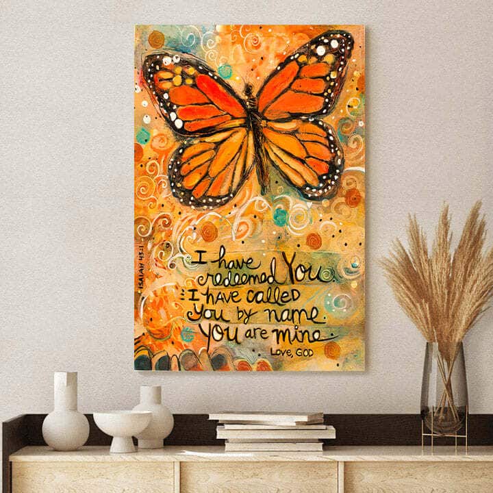 Christian Canvas Print I Have Redeemed You