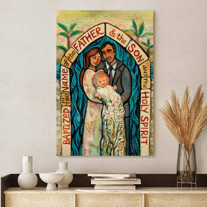 Christian Canvas Print I Baptize You