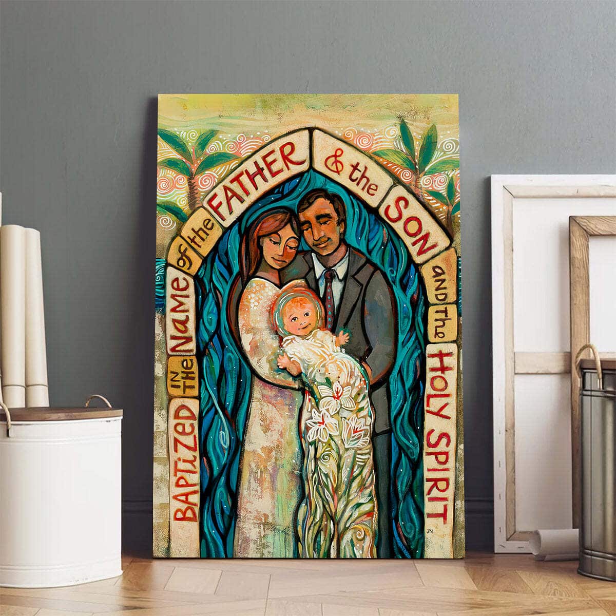 Christian Canvas Print I Baptize You