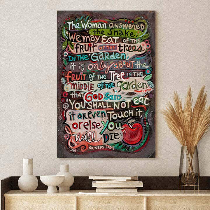 Christian Canvas Print Genesis 3 We May Eat Of The Fruit Christian Canvas Print Genesis 3 We May Eat Of The Fruit