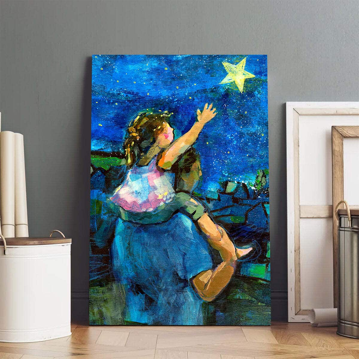 Christian Canvas Print Reach For The Stars