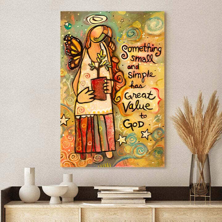 Christian Canvas Print Someting Small Inspirational