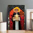 Christian Canvas Print Saint Thomas Aquinas Christian Canvas Print Saint Thomas Aquinas