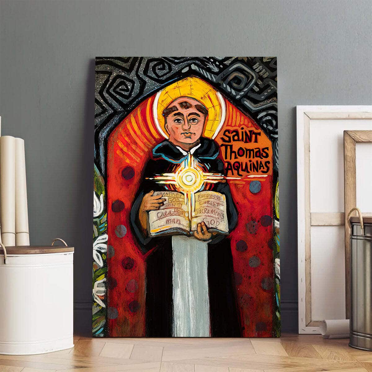 Christian Canvas Print Saint Thomas Aquinas Christian Canvas Print Saint Thomas Aquinas